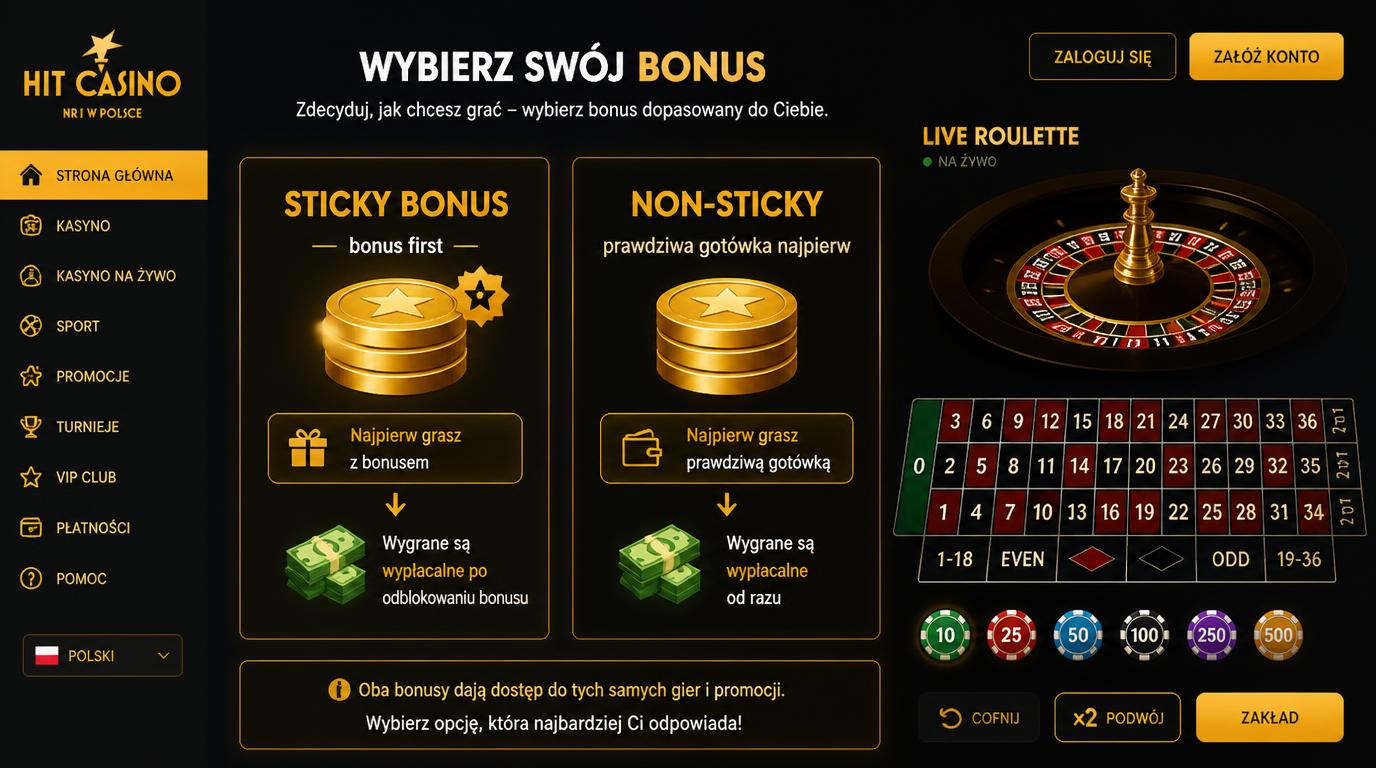 Porównanie Sticky vs Non-Sticky – które środki schodzą najpierw przy stole na żywo